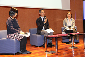 Session 2：左から平野氏，川嶋氏，原田氏